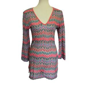 Luli Fama Fuego Divino Plunge Dress